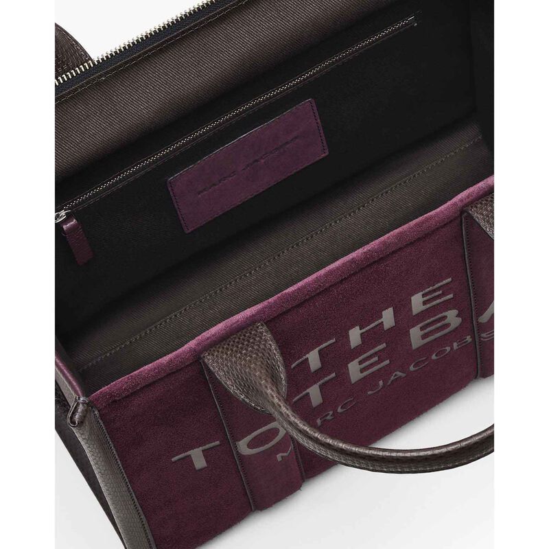 MARC JACOBS The Suede Leather Blocked Medium Tote Bag image number 2